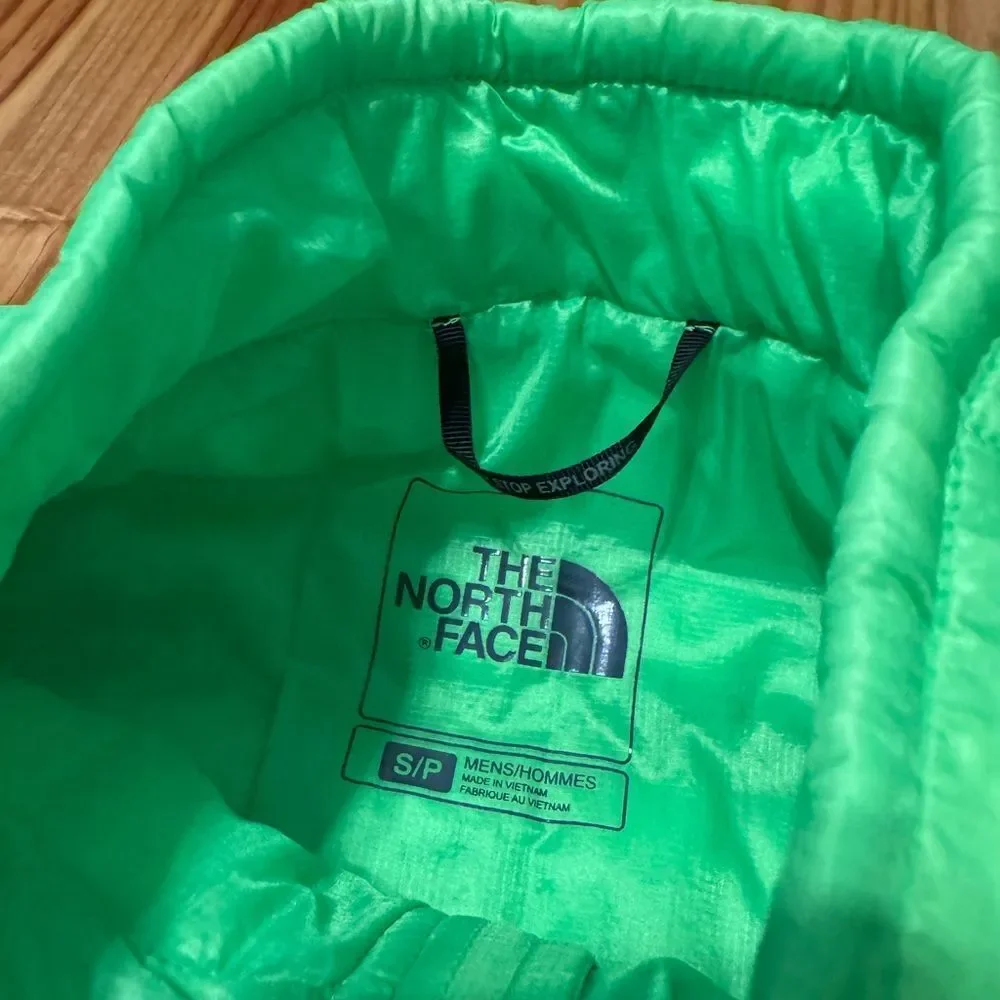 The North Face Men's Thermoball Full Zip Quilted Puffer Vest Size SM Neon Green